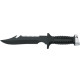 Shark 18 MR-2 knife - Black Inox - Black - KV-ASHARKM2 - AZZI SUB (ONLY SOLD IN LEBANON)